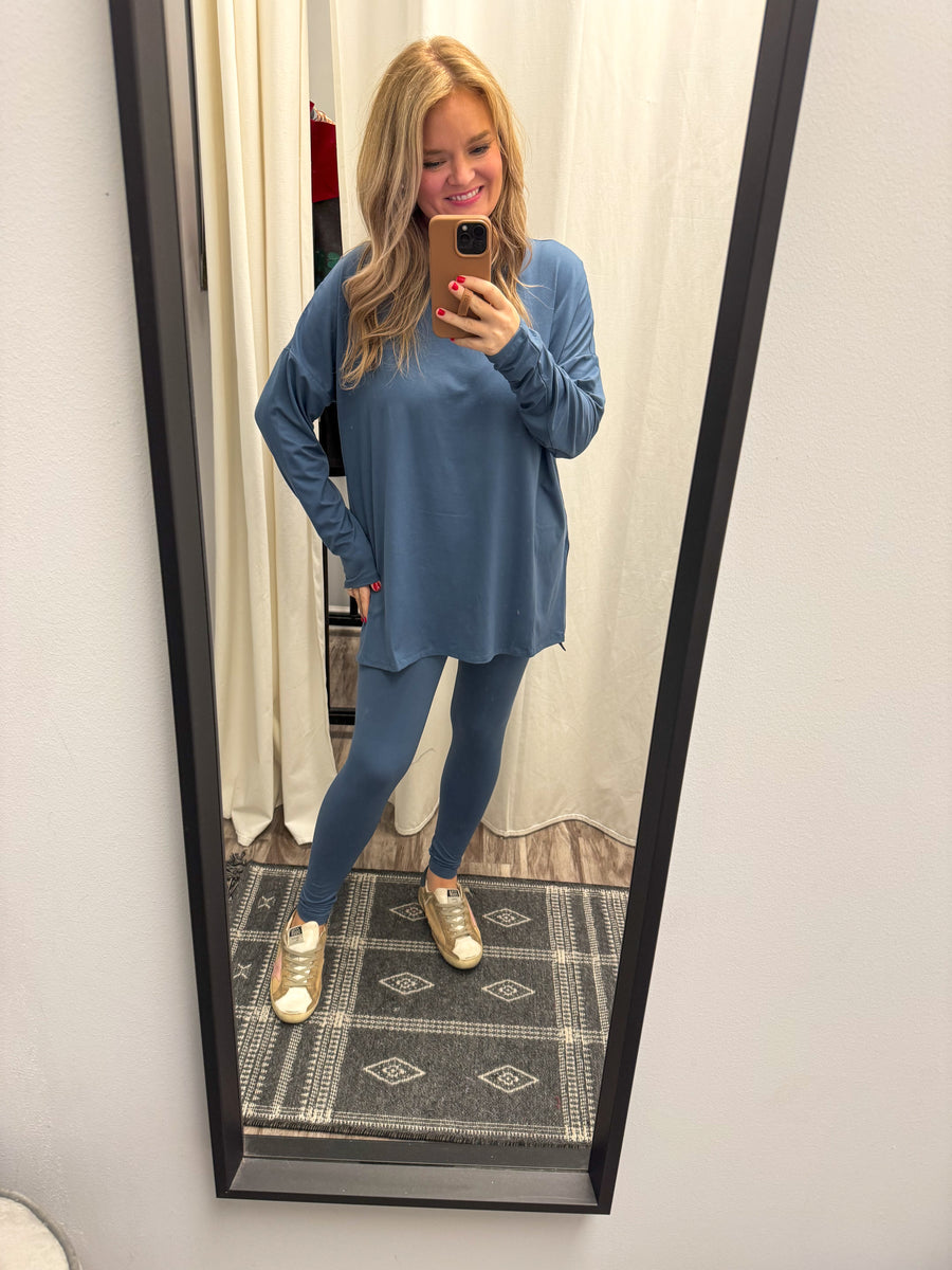 Wynn Bright Blue Legging Set