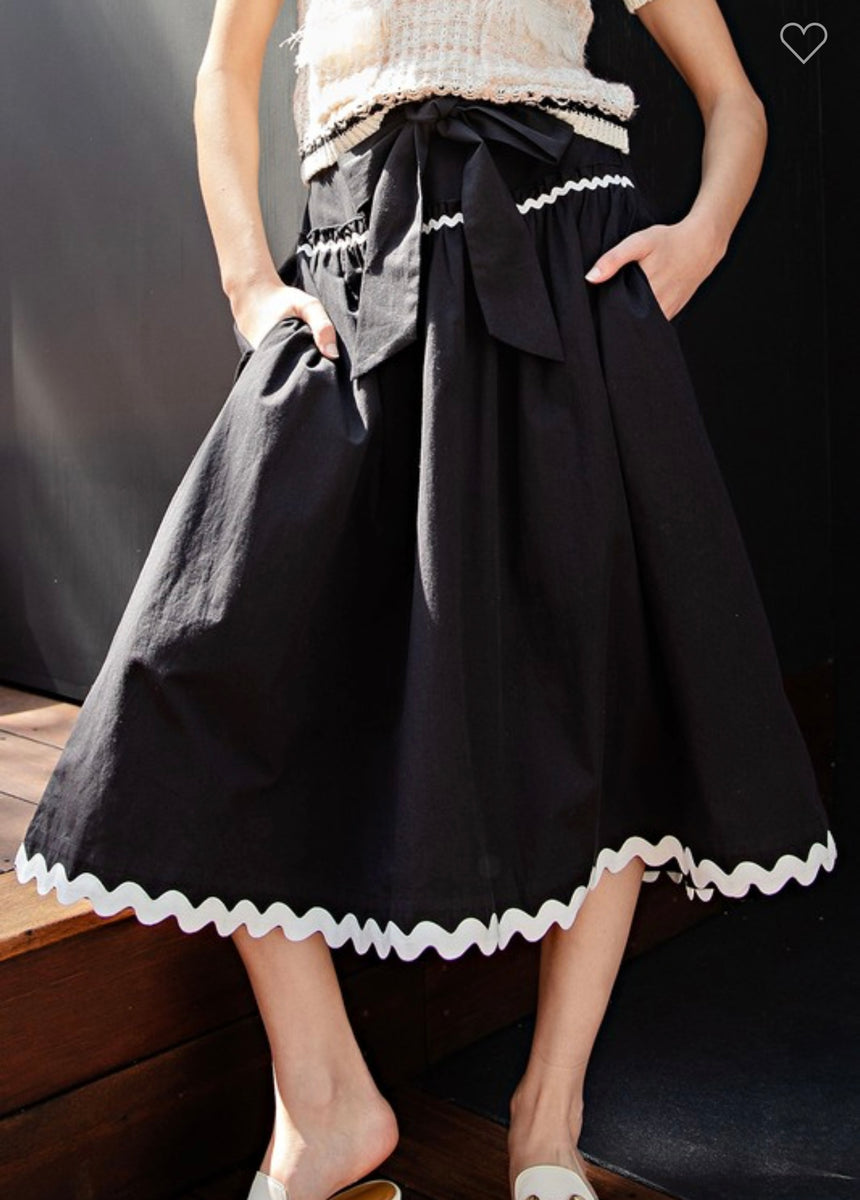 Black & White Ric Rac Skirt – Chilton Avenue