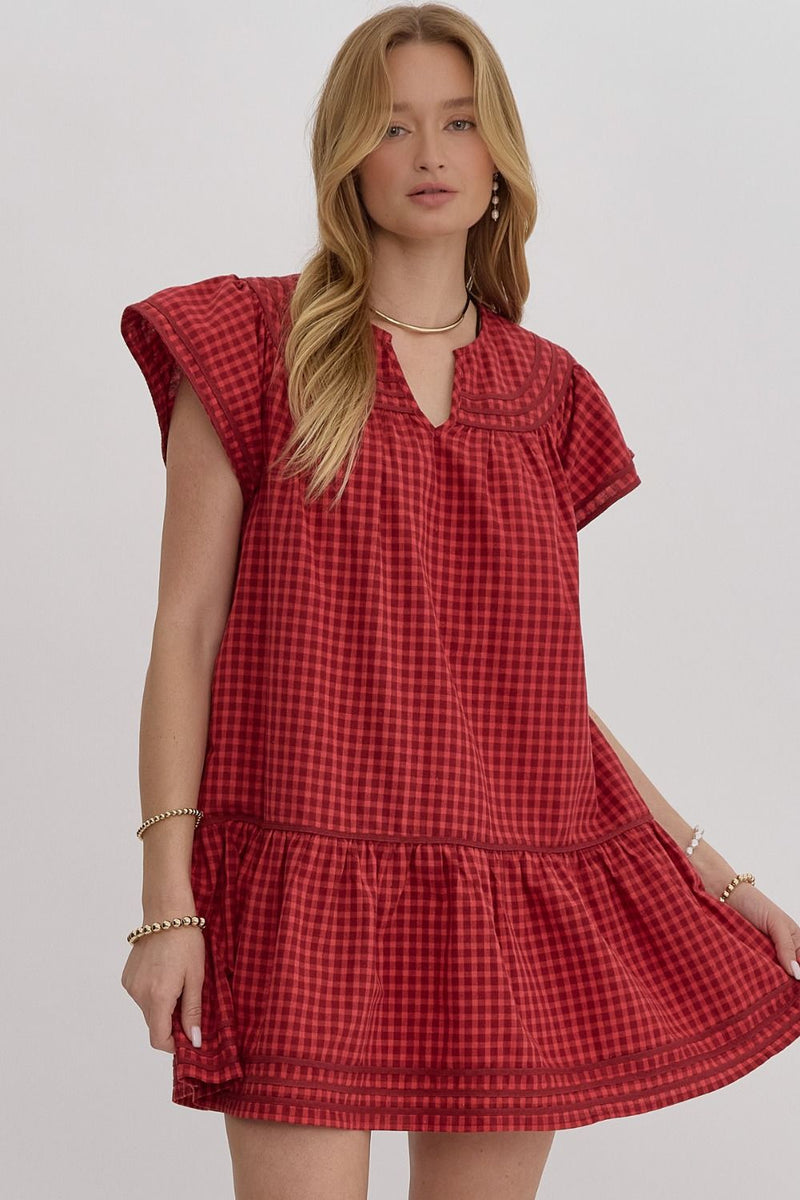Red Gingham Dress Chilton Avenue — free download