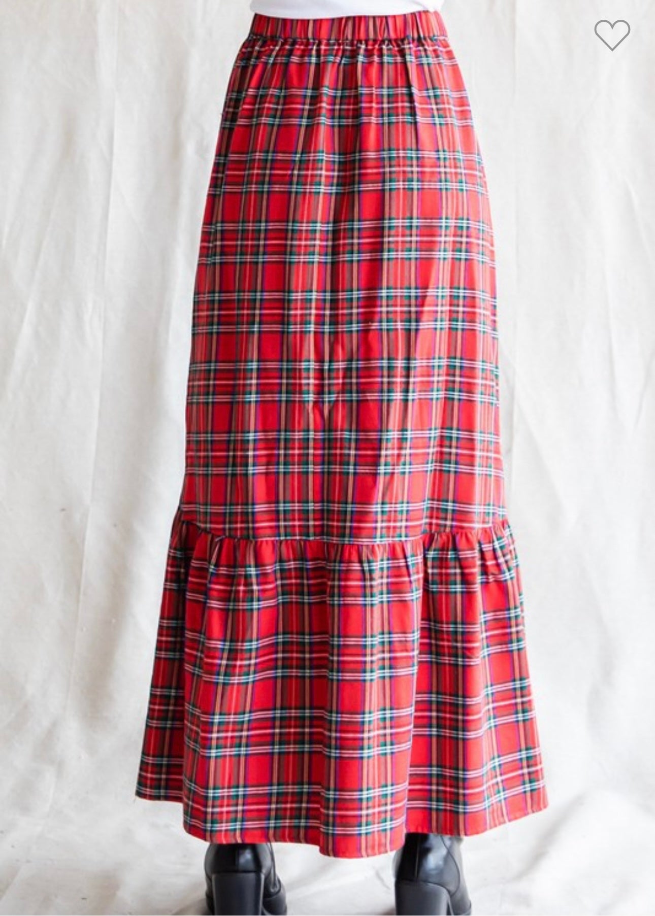 Red Plaid Maxi Skirt – Chilton Avenue
