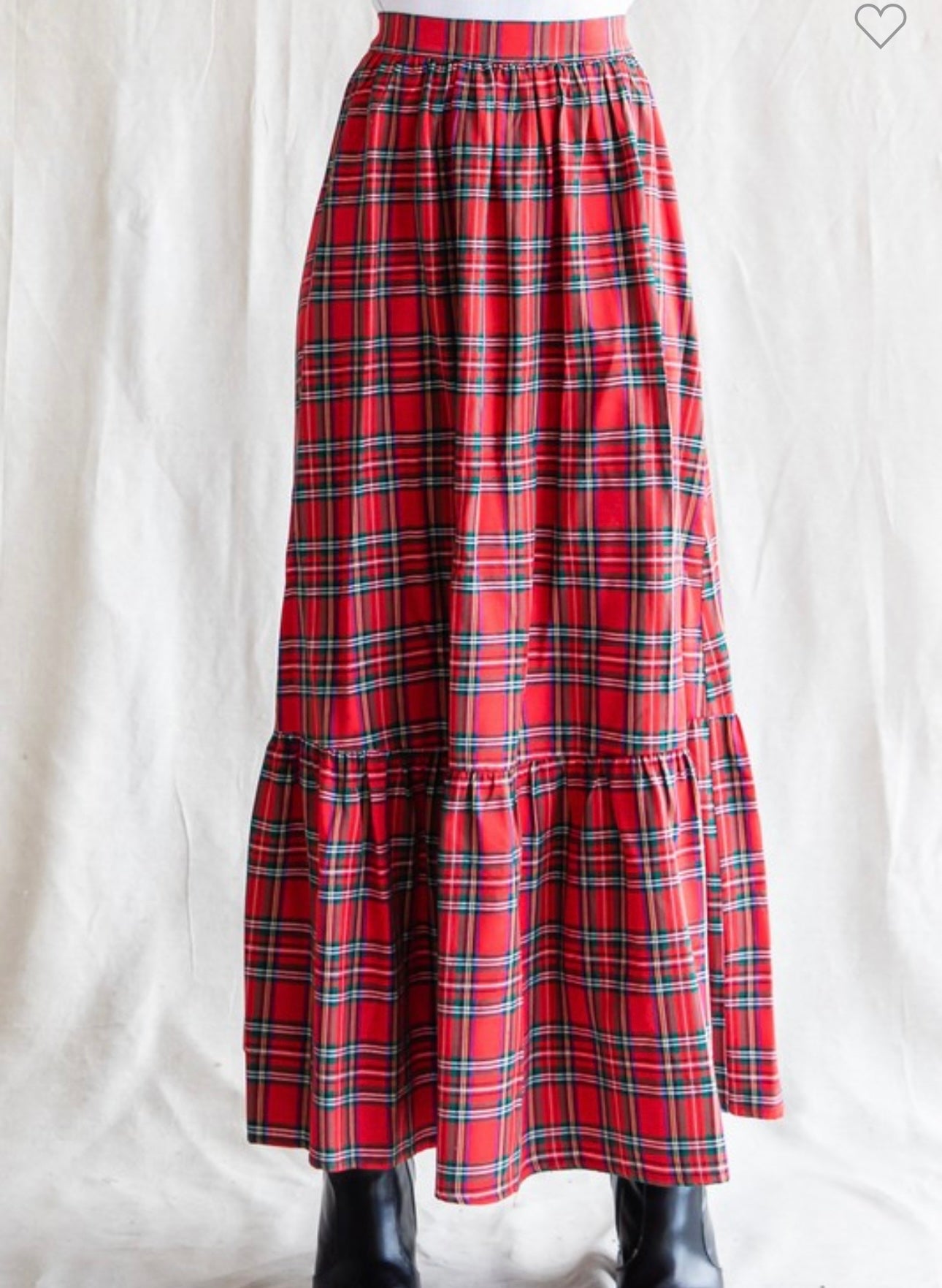 Red Plaid Maxi Skirt – Chilton Avenue