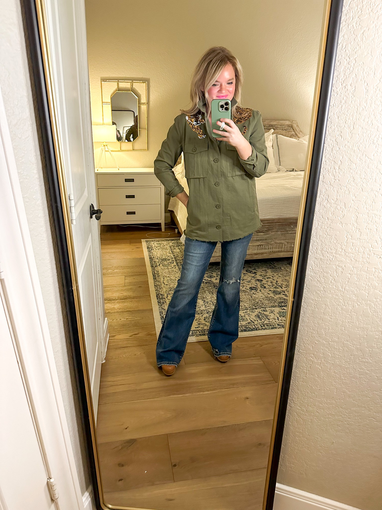 Mid Rise Boot Cut Jeans