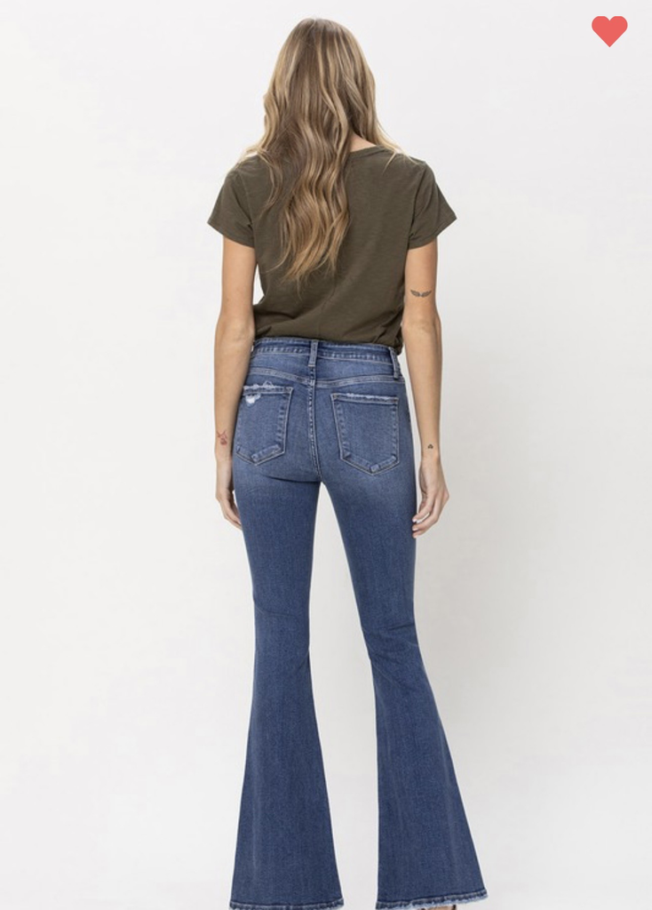 Mid Rise Boot Cut Jeans